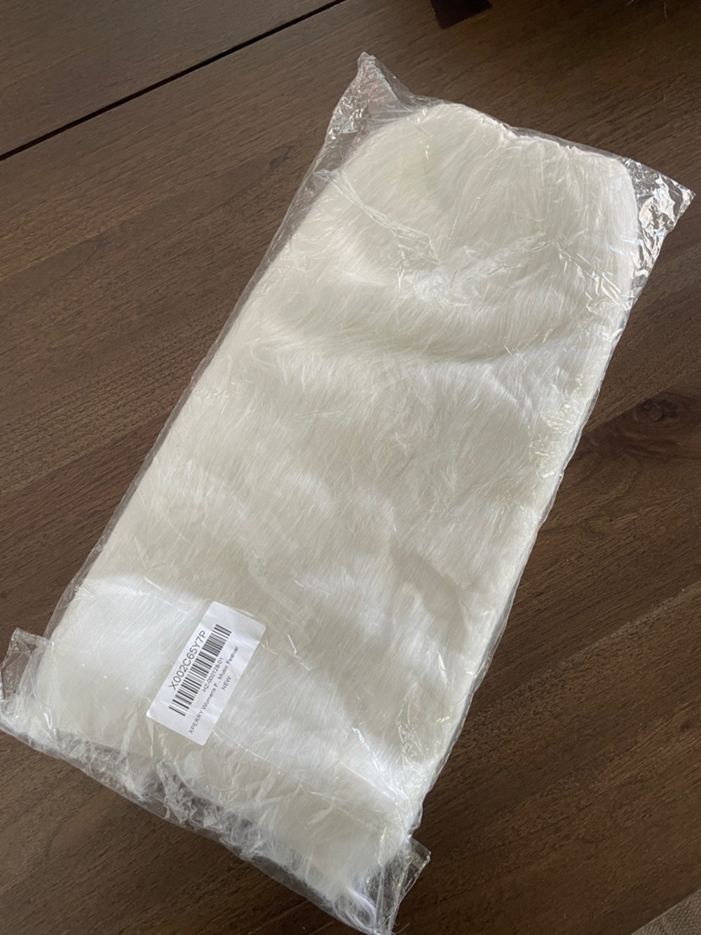 White Faux Fur Leg Warmers
